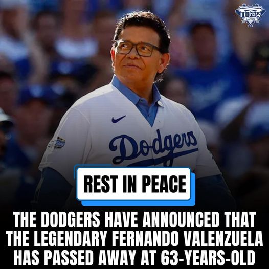 Pitcher Dodgers legend Fernando Valenzuela has passed away at 63-years-old.